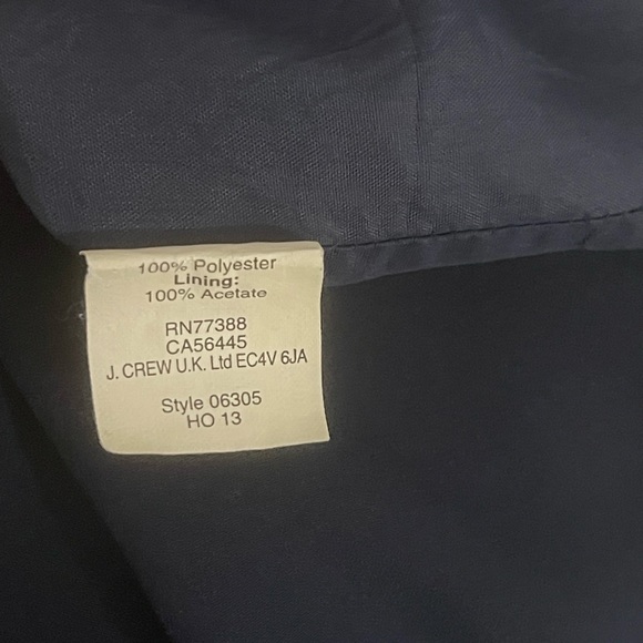 J. Crew Navy Shirt Dress - Picture 6 of 8